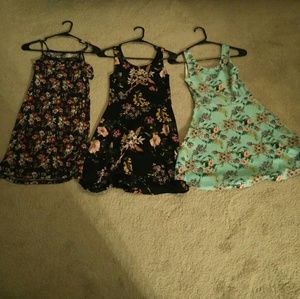 Three floral h&m dresses